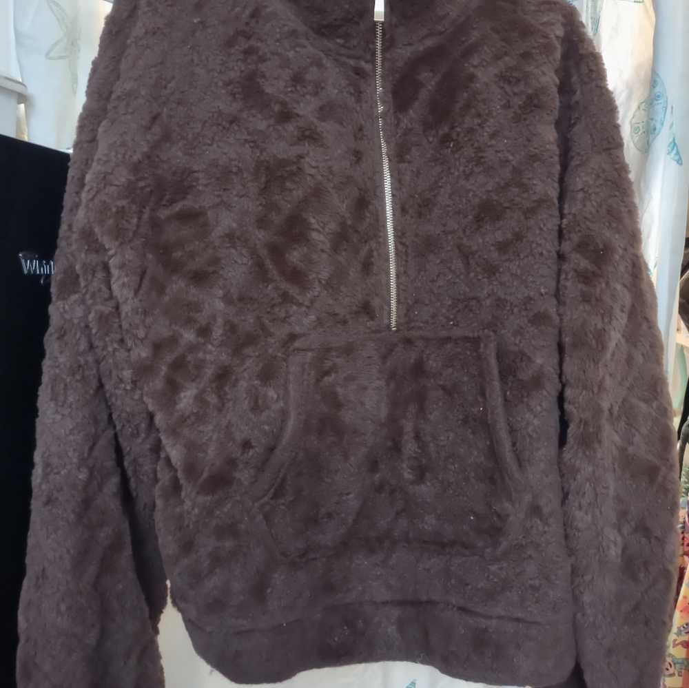 Plush zip pullover - Picture 3 of 5